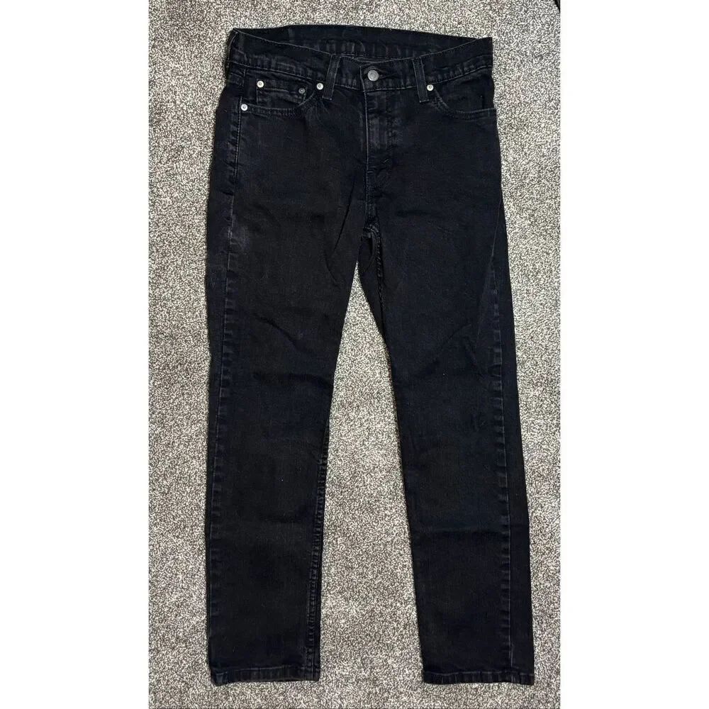 Levi's 511 Jeans Mens 30x30 Black Dark Wash American Denim Pants